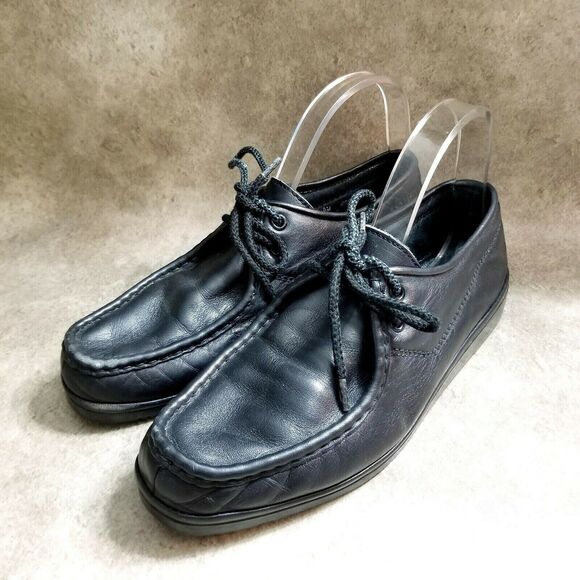 Florsheim Mens Idlers 60617 Size 9 Black  Leather Slip On Casual Loafers